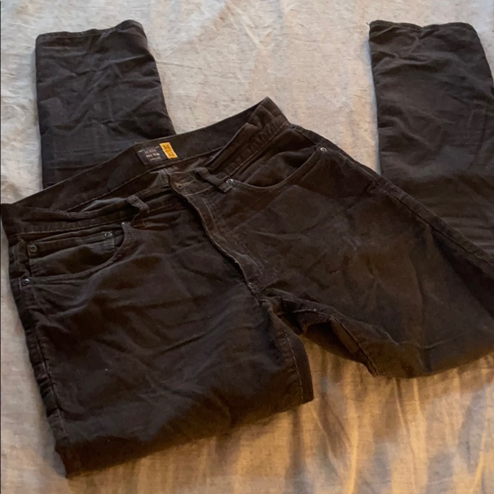 J. Crew 484 slim corduroys slate grey 30x32